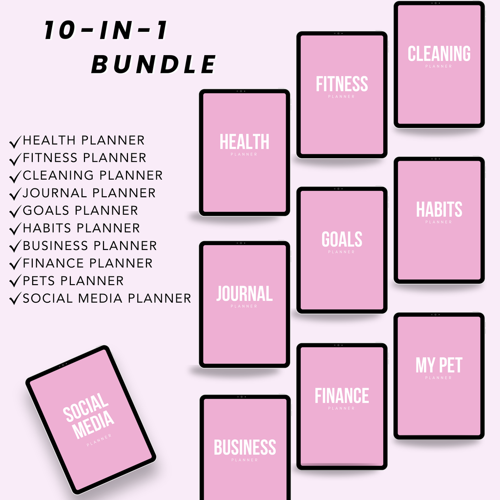 All in One ADHD Life Planner Bundle with PLR & MRR Rights