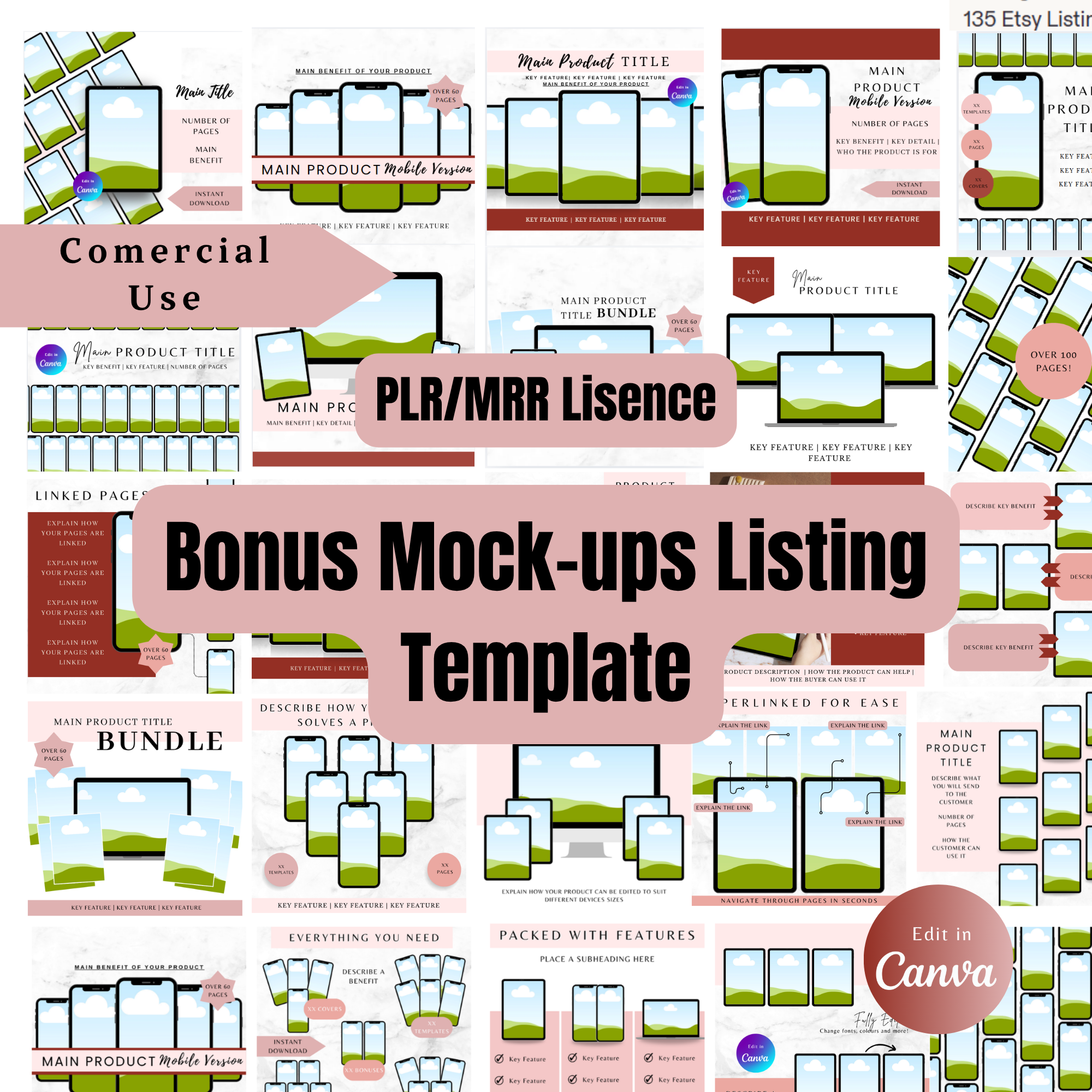 All in One ADHD Life Planner Bundle with PLR & MRR Rights