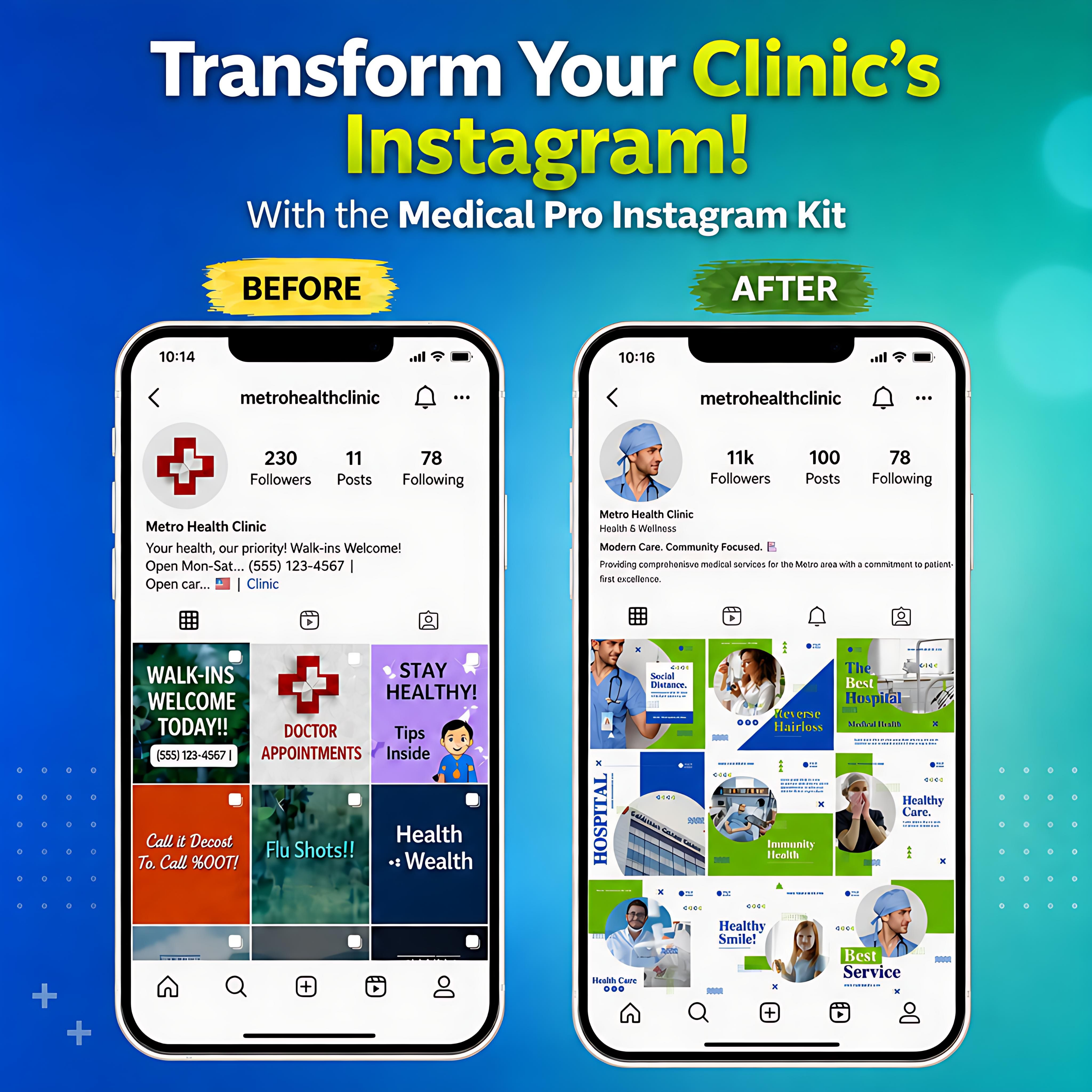 Medical Pro Instagram Kit: Transform Your Healthcare Brand on Social Media in 30 Days